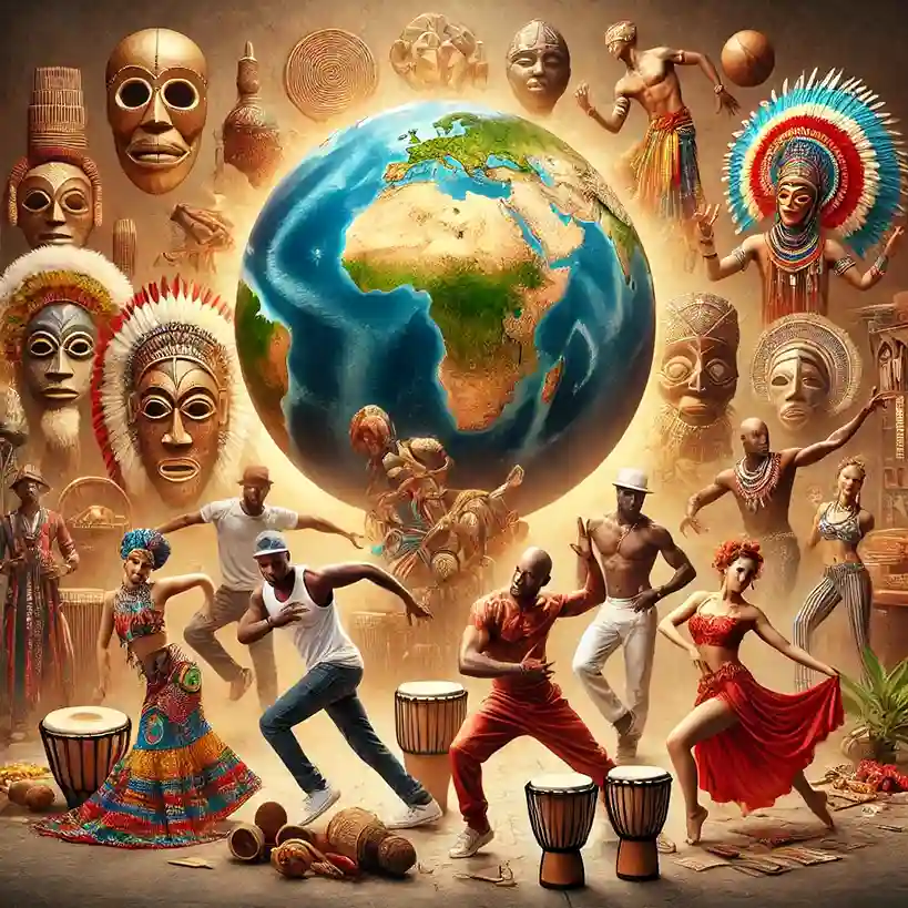 influenza mondiale degli antichi balli africani